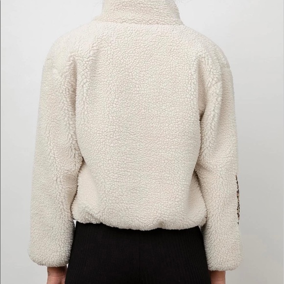 BNWT Rails “Dean Ivory Leopard Mixed” jacket. Plush sherpa, lined, soft. 2X. - Picture 3 of 4